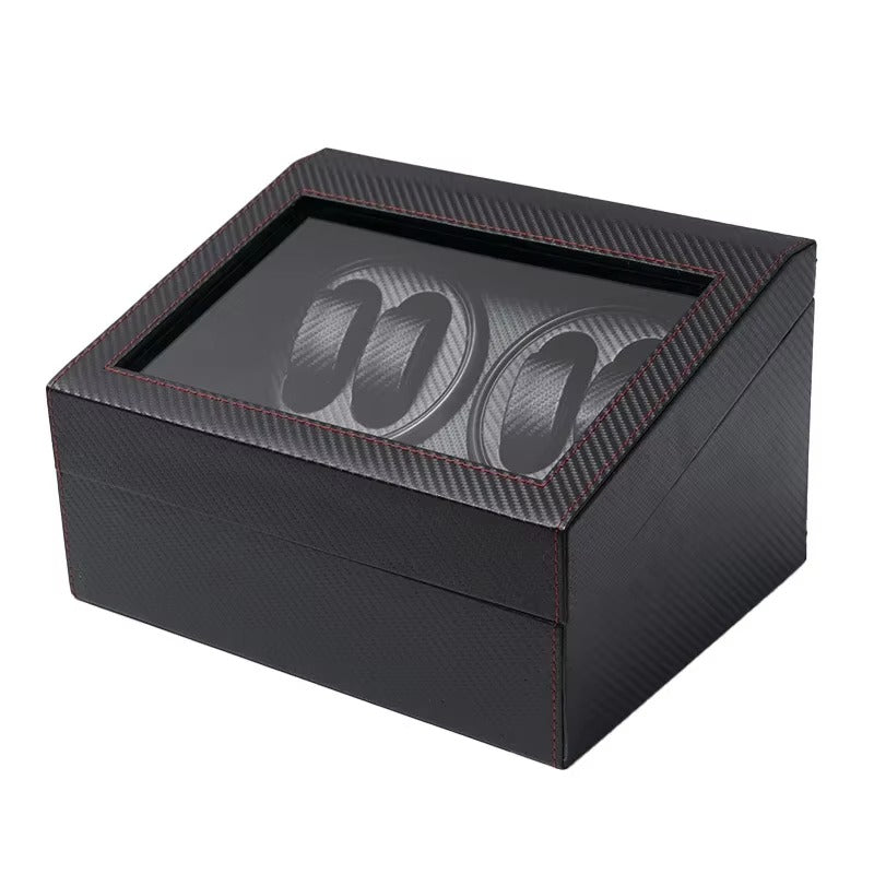 MACHER Carbon fiber 4pcs automatic watch winder box + 6pcs watch holder - Performance Driven Racing Timepieces - Richard mille, jacob&co homage Watches