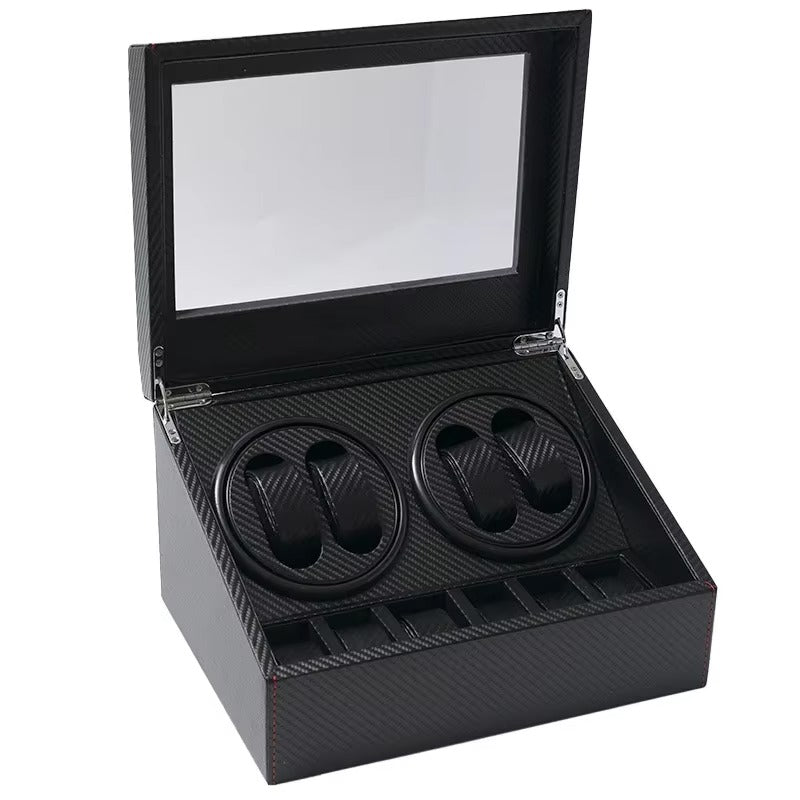 MACHER Carbon fiber 4pcs automatic watch winder box + 6pcs watch holder - Performance Driven Racing Timepieces - Richard mille, jacob&co homage Watches
