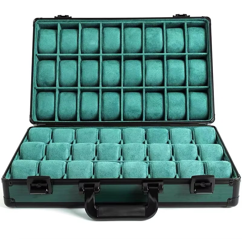 MACHER green travel watch case (10-48 slots)