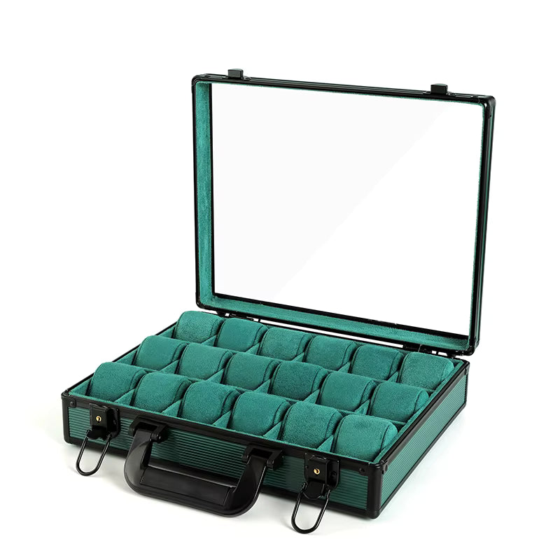 MACHER green travel watch case (10-48 slots) - Performance Driven Racing Timepieces - Richard mille, jacob&co homage Watches