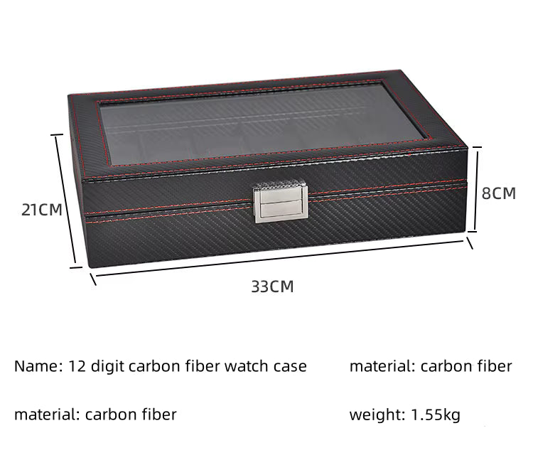 MACHER Carbon fiber travel watch case (3-12 slots) - Performance Driven Racing Timepieces - Richard mille, jacob&co homage Watches