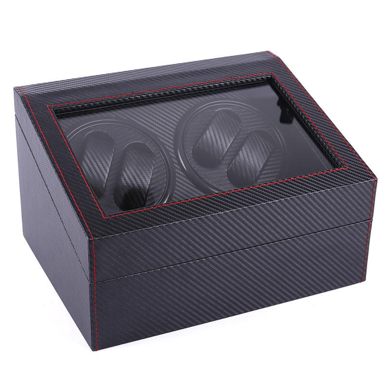 MACHER Carbon fiber 4pcs automatic watch winder box + 6pcs watch holder - Performance Driven Racing Timepieces - Richard mille, jacob&co homage Watches