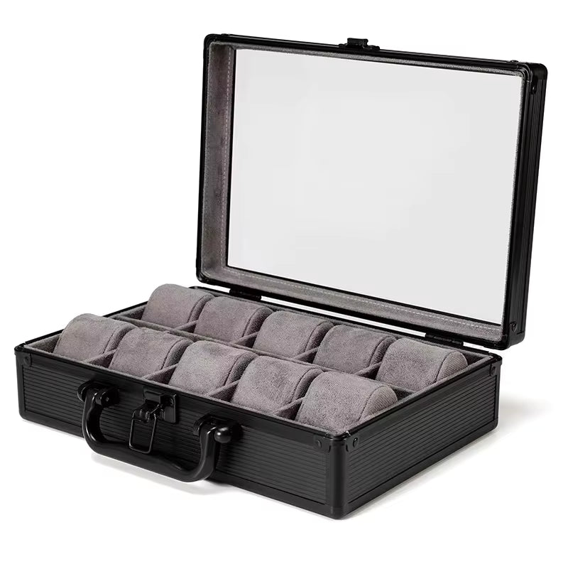 MACHER green travel watch case (10-48 slots)